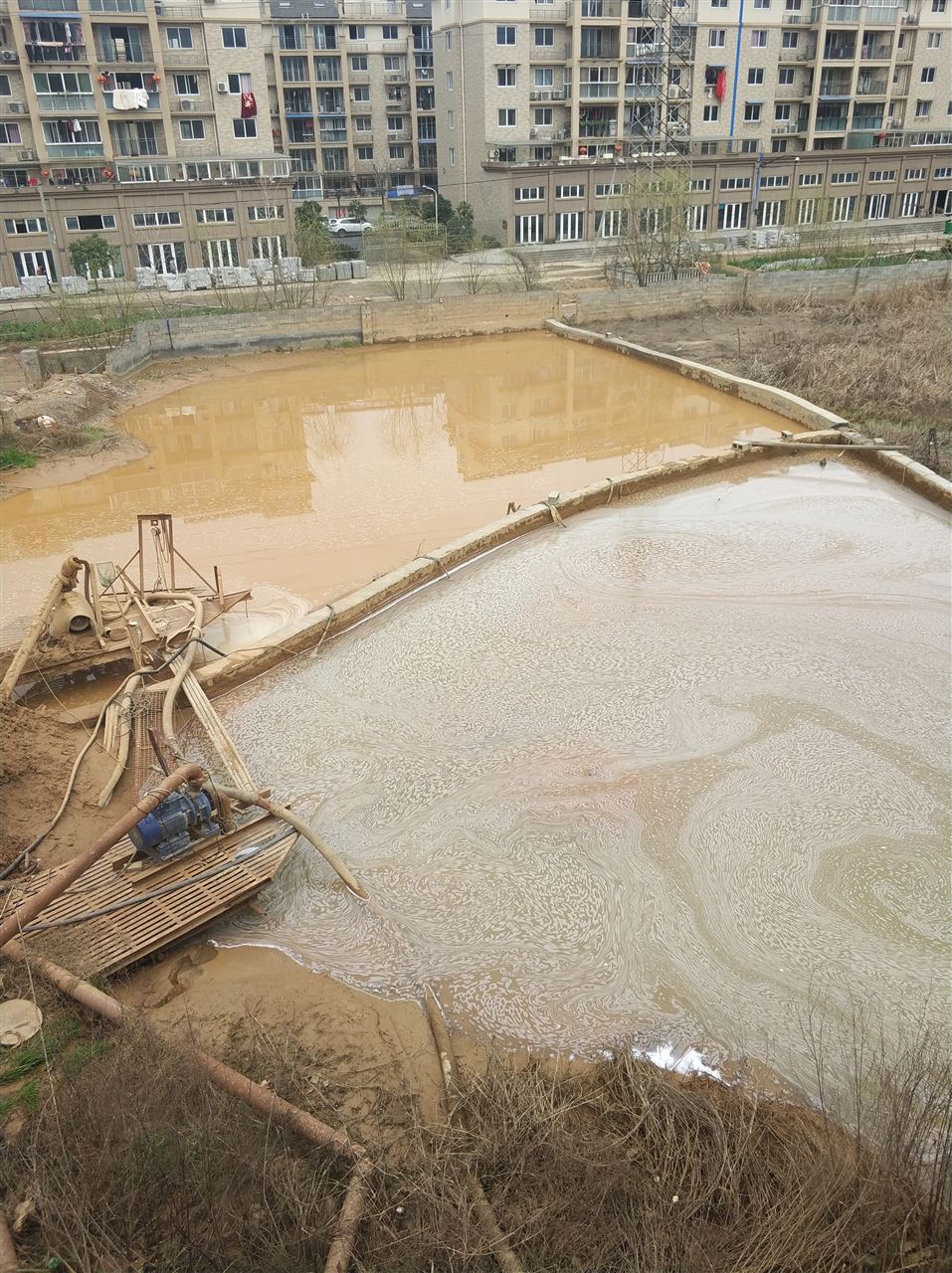黄石沉淀池淤泥清理-厂区废水池淤泥清淤